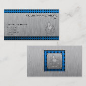 Gebürstetes Metall-Blick Rodeo Visitenkarte (Vorne/Hinten)