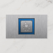 Gebürstetes Metall-Blick Rodeo Visitenkarte (Rückseite)