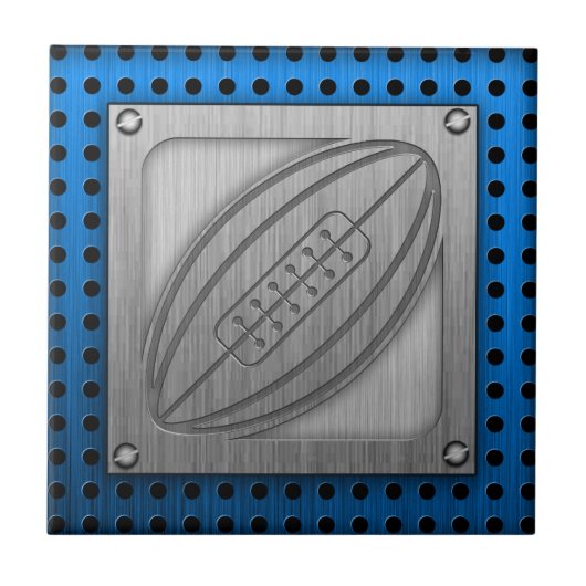 Gebürstetes Metall-Blick Rugby Fliese (Vorderseite)