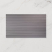 Gebürstetes Metall II Visitenkarte (Rückseite)