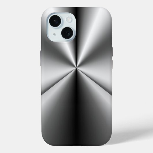 Gebürstetes Metall Tuck and Roll Case-Mate iPhone Hülle (Rückseite)