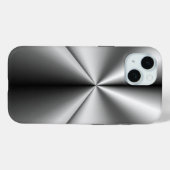 Gebürstetes Metall Tuck and Roll Case-Mate iPhone Hülle (Rückseite (Horizontal))