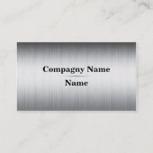 Gebürstetes Metall Visitenkarte (Rückseite)