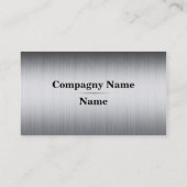 Gebürstetes Metall Visitenkarte (Rückseite)