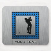 Gebürstetes Metallblick Golf Mousepad (Vorne)