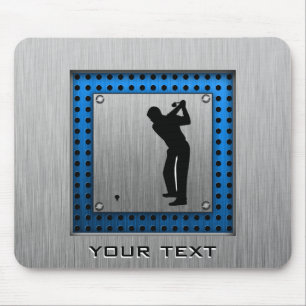Gebürstetes Metallblick Golf Mousepad