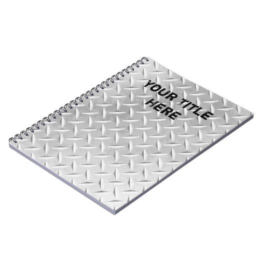 Gebürstetes Notizblock (Linke Seite)