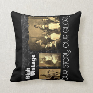 Gebürstetes polyBlak Vintages Throwkissen Kissen