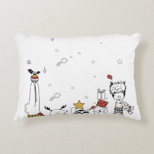 Gebürstetes Polyester Dekokissen