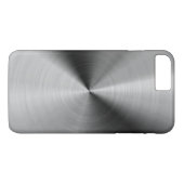 Gebürstetes silbernes Metall Case-Mate iPhone Hülle (Rückseite (Horizontal))