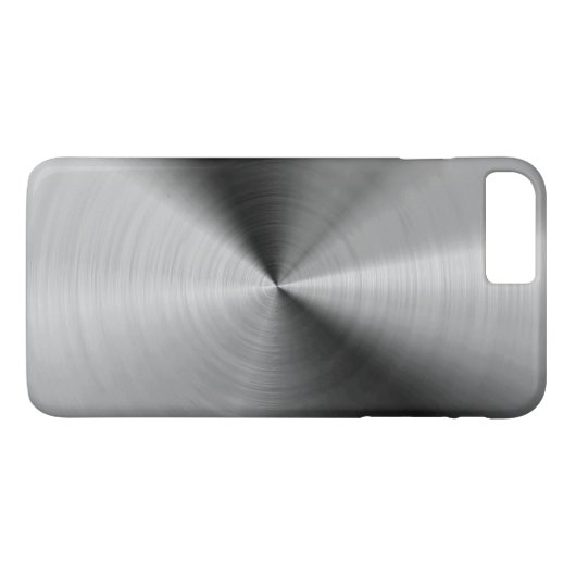 Gebürstetes silbernes Metall Case-Mate iPhone Hülle (Rückseite (Horizontal))