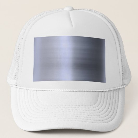 Gebürstetes silbernes Metall gemasert Truckerkappe (Vorderseite)