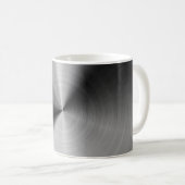 Gebürstetes silbernes Metall Kaffeetasse (VorderseiteRechts)