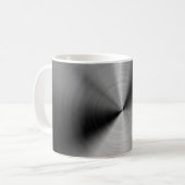 Gebürstetes silbernes Metall Kaffeetasse (Vorderseite Links)