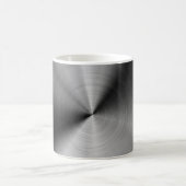 Gebürstetes silbernes Metall Kaffeetasse (Mittel)