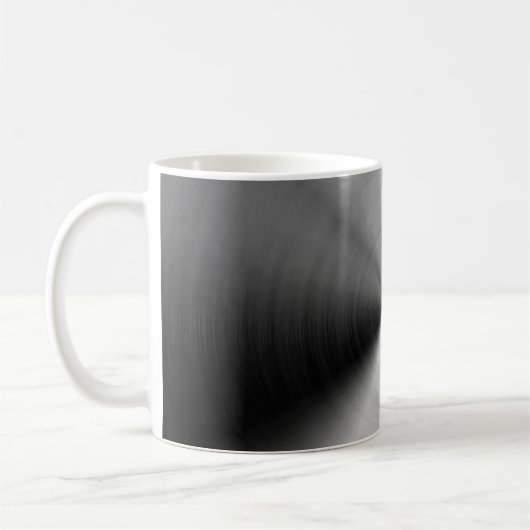 Gebürstetes silbernes Metall Kaffeetasse (Links)