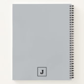 Gebürstetes silbernes Retro-Schriftzug Namensschil Notizblock (Rückseite)