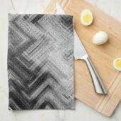 Gebürstetes StahlGeschirrtuch durch Künstler C.L. Handtuch (Viertel Falte)