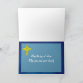 Geburt aus festem Glas Feiertagskarte (Innenseite)