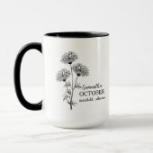 Geburt Blume Geschenk für Frauen Geburtstag Blume Tasse (Links)