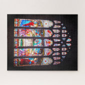 Geburt Christi auf Buntglas Puzzle (Horizontal)