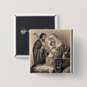 Geburt Christi Button (Vorne & Hinten)