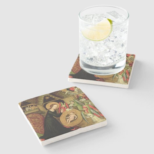 Geburt Christi, c.1425 Steinuntersetzer (Seitenansicht)