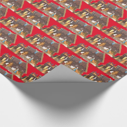 Geburt Christi der Geburt von Jesus Geschenkpapier (Ecke)
