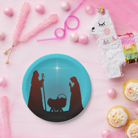 GEBURT CHRISTI durch SHARON SHARPE Pappteller (Party)