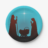 GEBURT CHRISTI durch SHARON SHARPE Pappteller (Vorderseite)