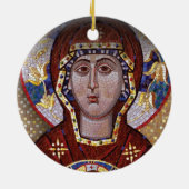 Geburt Christi - griechische orthodoxe Keramik Ornament (Hinten)