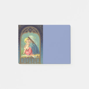 Geburt Christi Mary, die das Baby Jesus hält Post-it Klebezettel