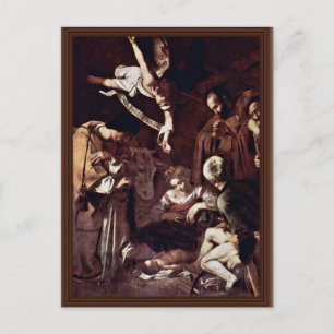 Geburt Christi mit dem Hl. Laurentius und dem Hl.  Postkarte