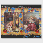 GEBURT CHRISTI MIT ENGELN, GESCHENKPAPIER (Flach)