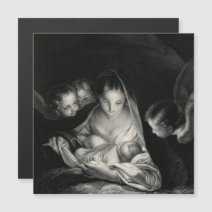 Geburt Christi Mutter Maria Engel Baby Jesus Magne Magnetkarte
