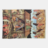 Geburt Christi, Mystische Geburt von Botticelli Geschirrtuch (Horizontal)