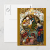 Geburt Christi Postkarte (Vorne/Hinten)