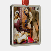 Geburt Christi Silbernes Ornament (Rechts)