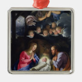 Geburt Christi Silbernes Ornament (Vorne)