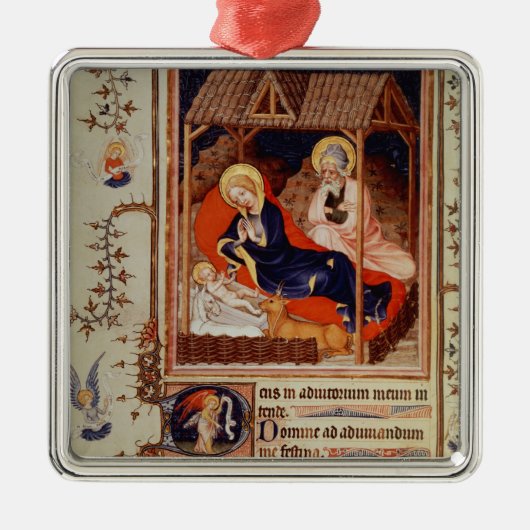 Geburt Christi und Visitation der Schäfer Silbernes Ornament (Vorne)