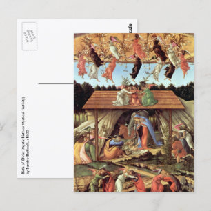 Geburt Christi von Botticelli, Weihnachtsgeburt Postkarte