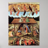 Geburt Christi von Botticelli, Weihnachtskrippe Poster (Vorne)