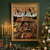 Geburt Christi von Botticelli, Weihnachtskrippe Poster