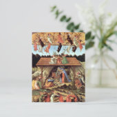 Geburt Christi von Botticelli, Weihnachtskrippe Postkarte (Stehend Vorderseite)