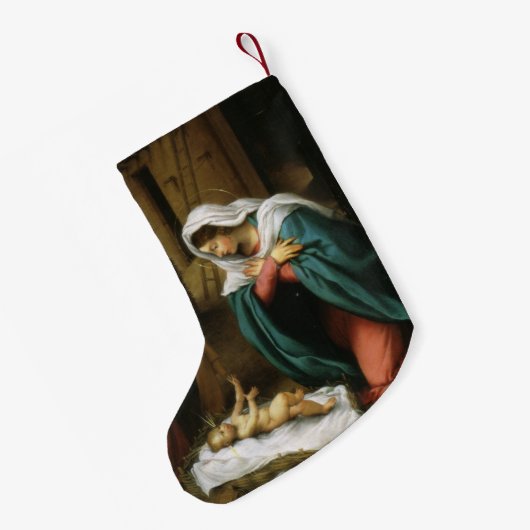 Geburt Christi von Christus Kleiner Weihnachtsstrumpf (Rückseite (Hängend))