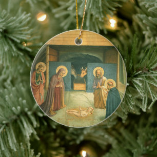 Geburt Christi von Fra Angelico Keramik Ornament
