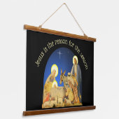 Geburt Christi Wandteppich Mit Holzrahmen (Gewinkelt)