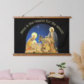 Geburt Christi Wandteppich Mit Holzrahmen (Schlafzimmer)