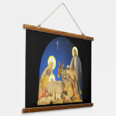 Geburt Christi Wandteppich Mit Holzrahmen (Gewinkelt)