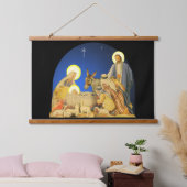 Geburt Christi Wandteppich Mit Holzrahmen (Schlafzimmer)